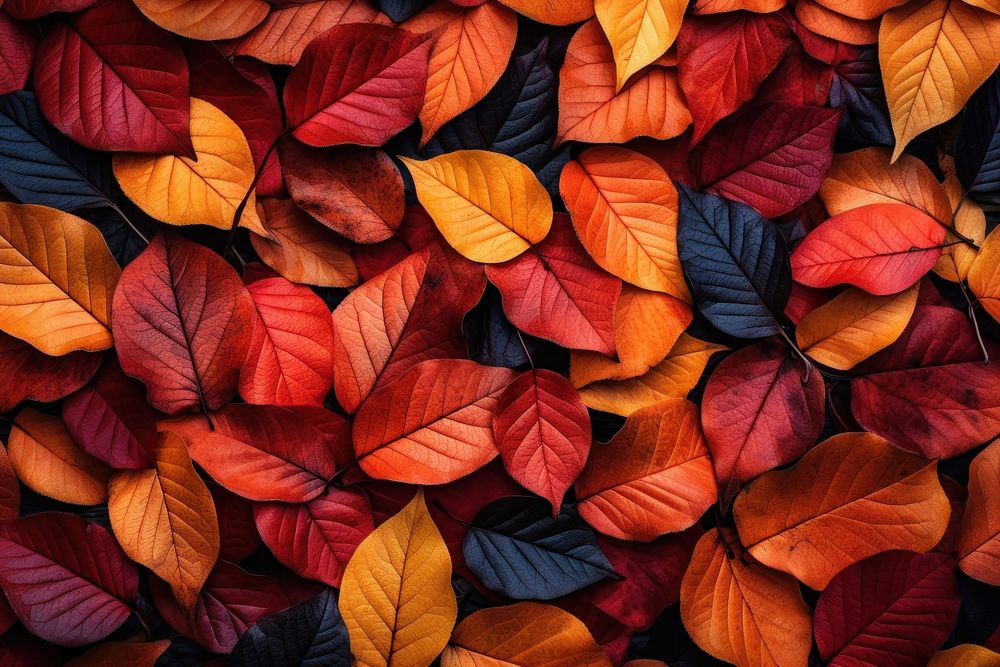 Autumn leaves  outdoors plant. 