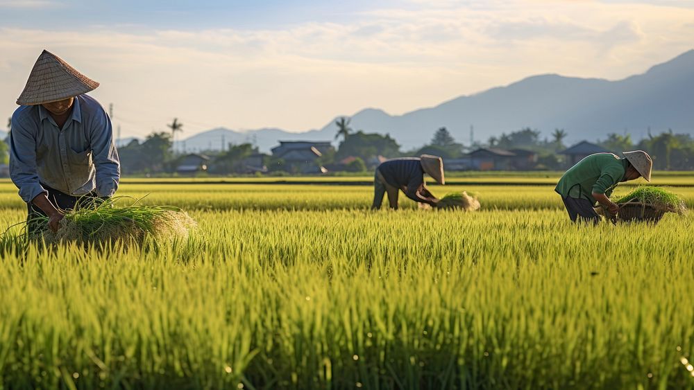 Agriculture outdoors farm countryside. AI generated Image by rawpixel.