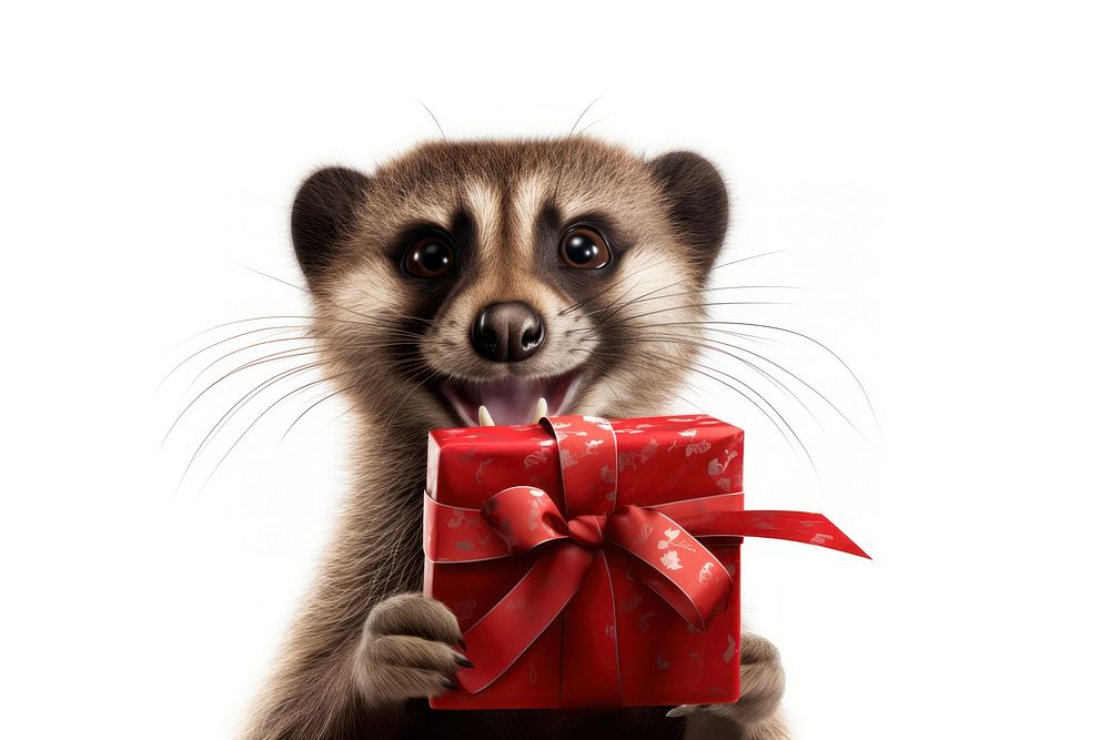 Animal raccoon holding mammal. AI generated Image by rawpixel.