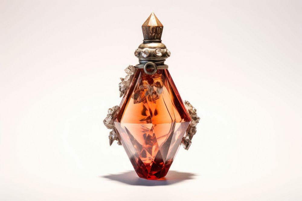 Perfume bottle white background cosmetics. AI generated Image by rawpixel.