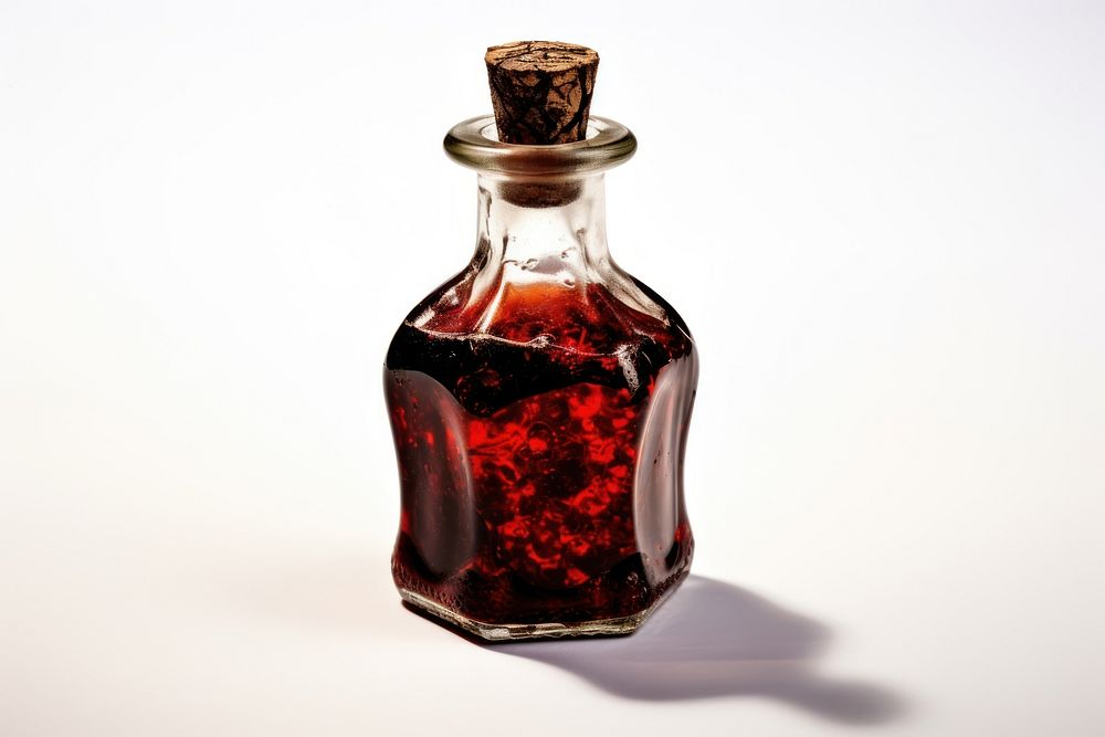 Potion bottle white background refreshment. AI generated Image by rawpixel.