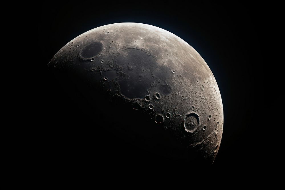 Moon astronomy space outdoors. AI generated Image by rawpixel.