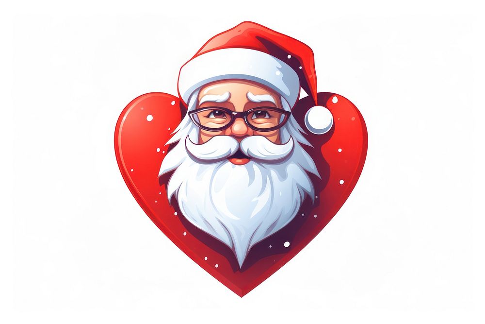 Santa clause heart celebration creativity. AI generated Image by rawpixel.
