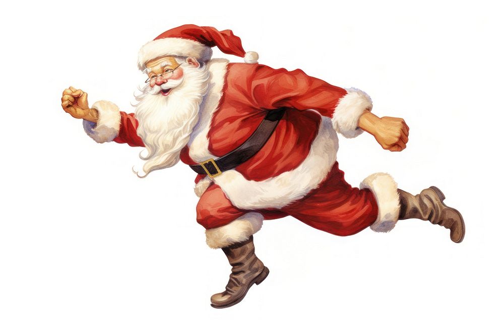 Santa clause christmas white background celebration. AI generated Image by rawpixel.