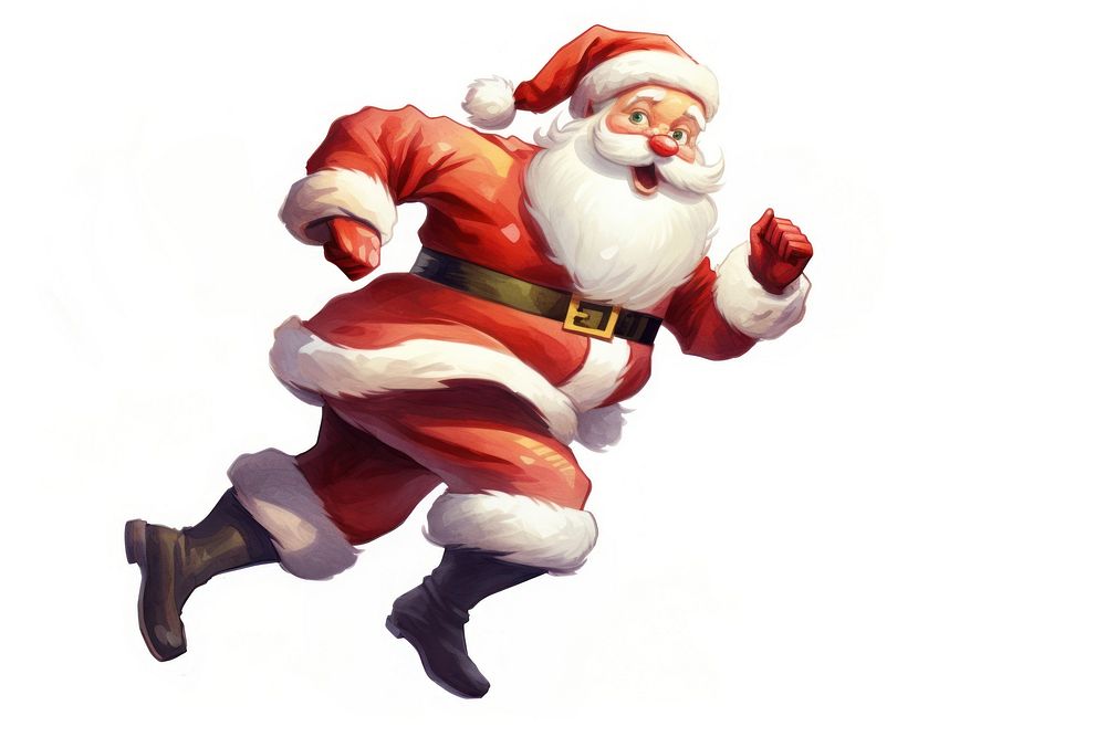 Santa clause adult white background celebration. AI generated Image by rawpixel.