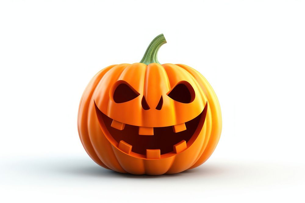 Halloween scary pumpkin vegetable food anthropomorphic. AI generated Image by rawpixel.