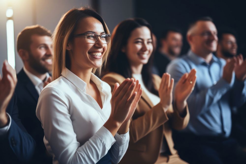 Applauding adult togetherness spirituality. AI | Free Photo - rawpixel