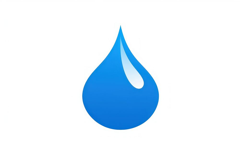 Blue raindrop logo simplicity splashing. AI generated Image by rawpixel.