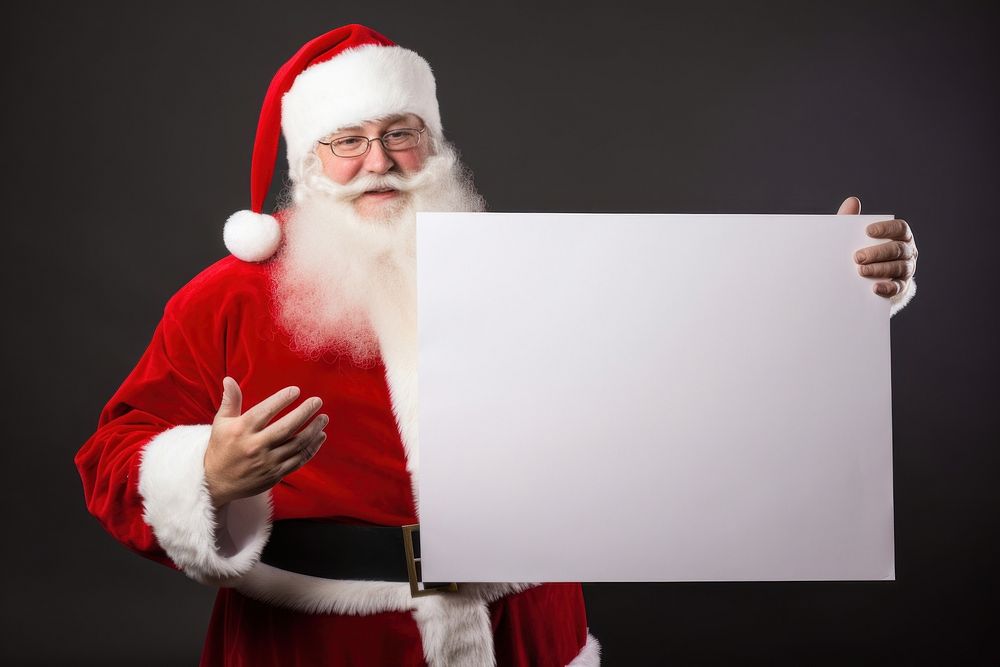 Santa claus christmas portrait holding. AI generated Image by rawpixel.