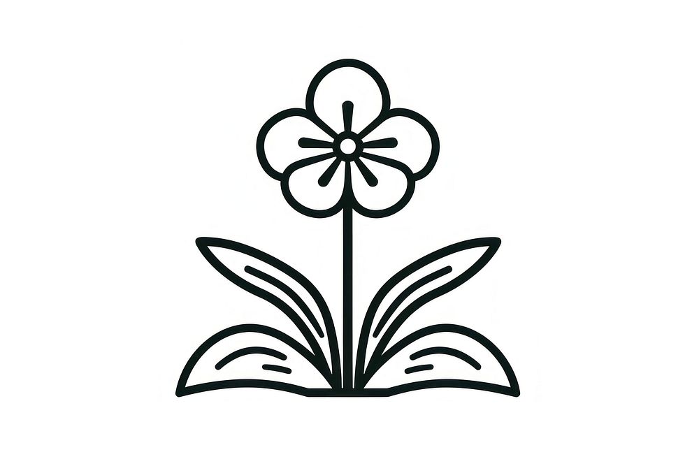 Snowdrop spring symbol drawing sketch. AI generated Image by rawpixel.