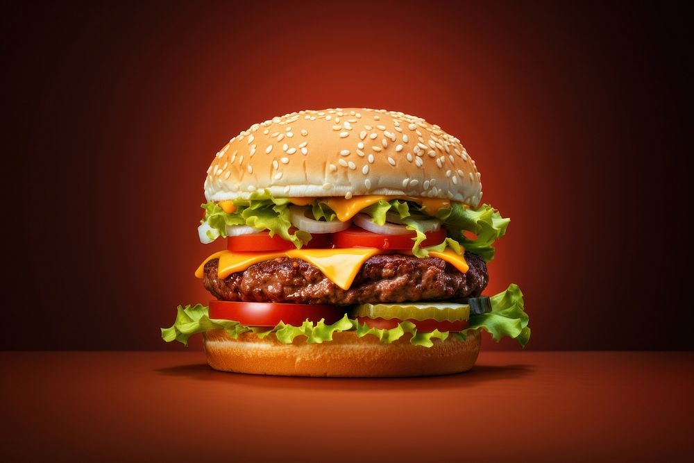 Juicy double meat burger food | Free Photo - rawpixel