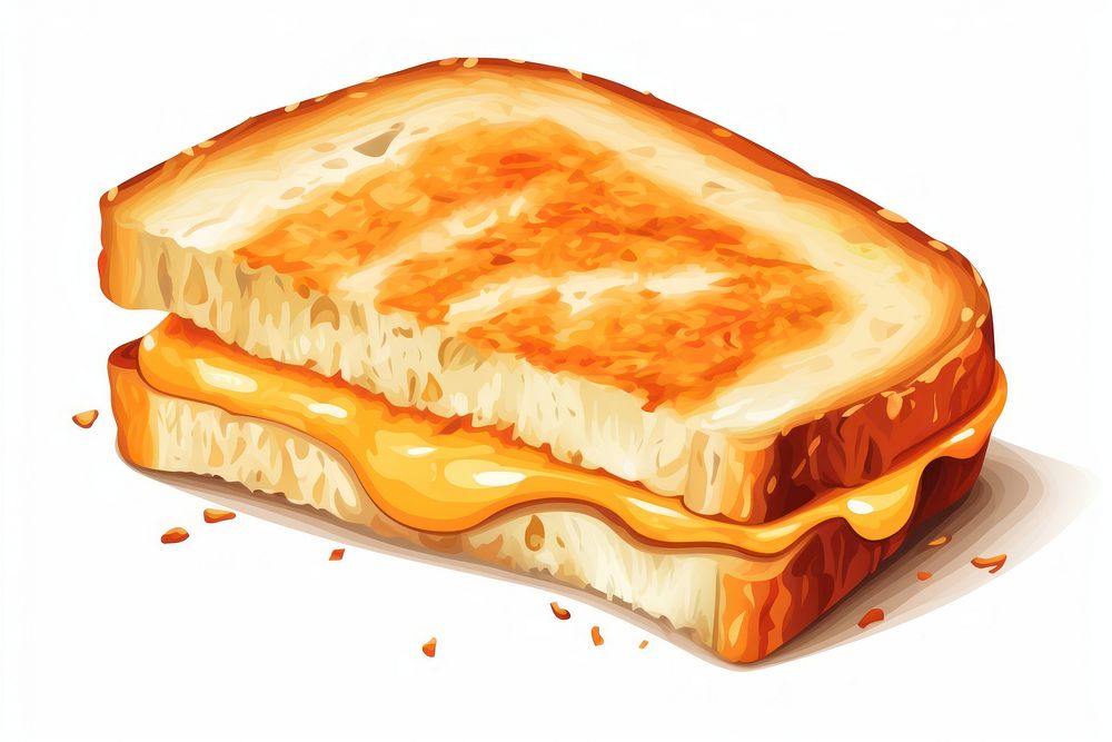 Grilled cheese toast sandwich dessert bread. AI generated Image by rawpixel.