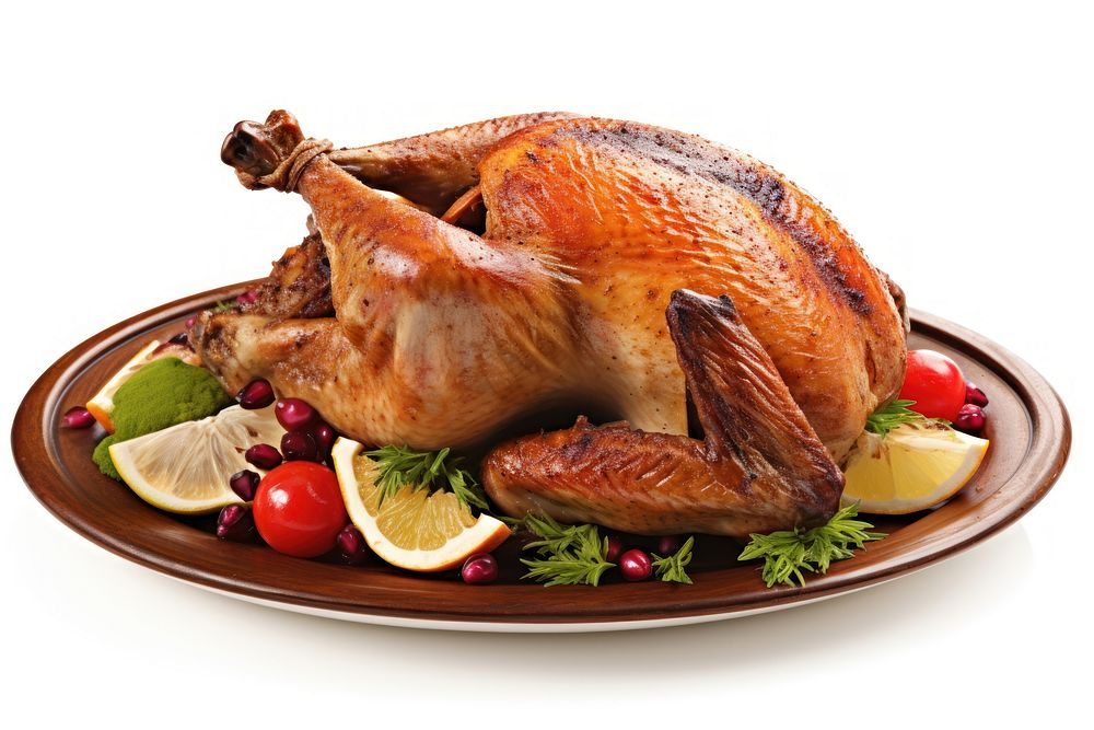 Thanksgiving plate thanksgiving dinner turkey. AI generated Image by rawpixel.
