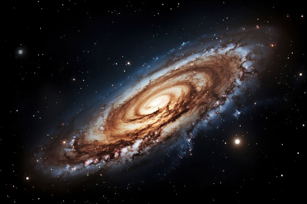 Andromeda galaxy astronomy universe outdoors. AI generated Image by rawpixel.