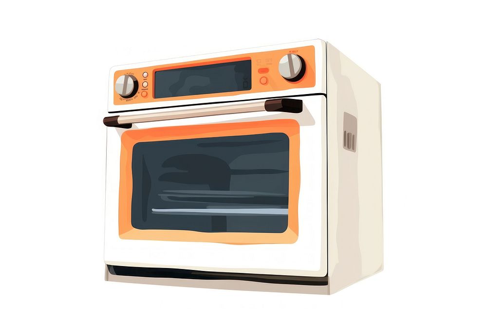 Oven appliance microwave white background. AI generated Image by rawpixel.