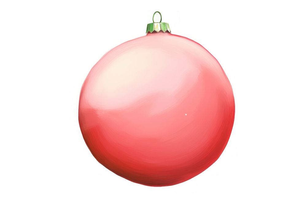 Christmas ornament sphere white background celebration. AI generated Image by rawpixel.