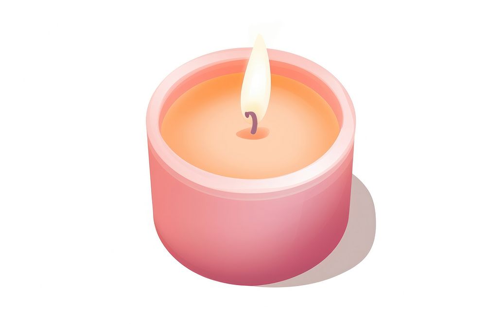 Scented candle white background cylinder lighting. AI generated Image by rawpixel.