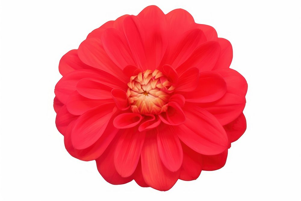 Red flower dahlia petal plant. AI generated Image by rawpixel.