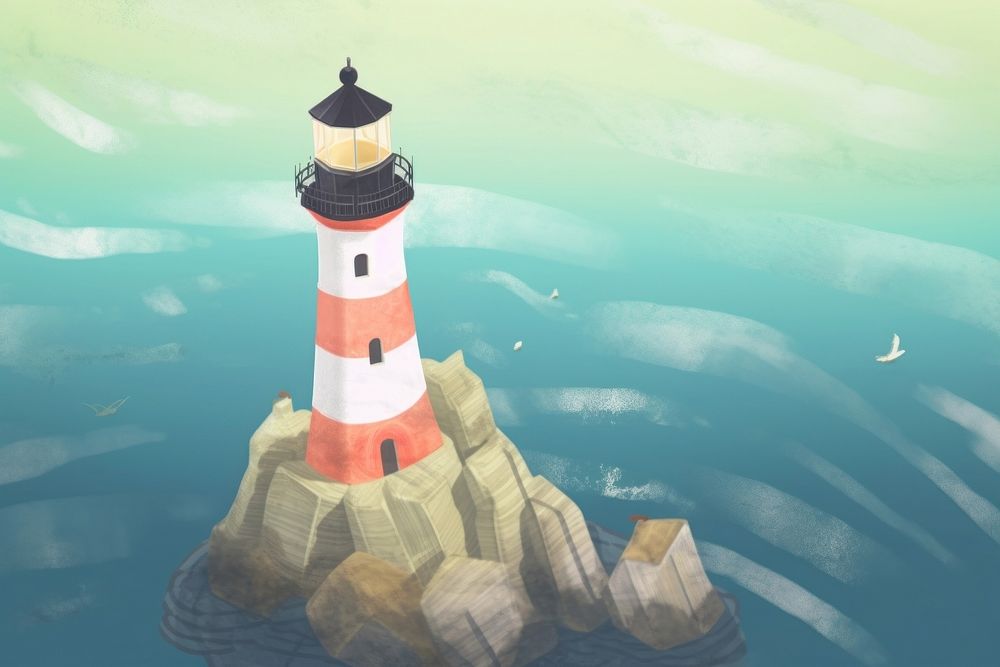 Light house architecture lighthouse tower. AI generated Image by rawpixel.