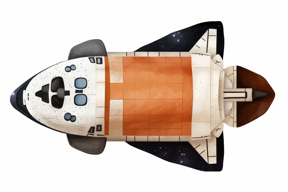 Space shuttle aircraft vehicle transportation. AI generated Image by rawpixel.