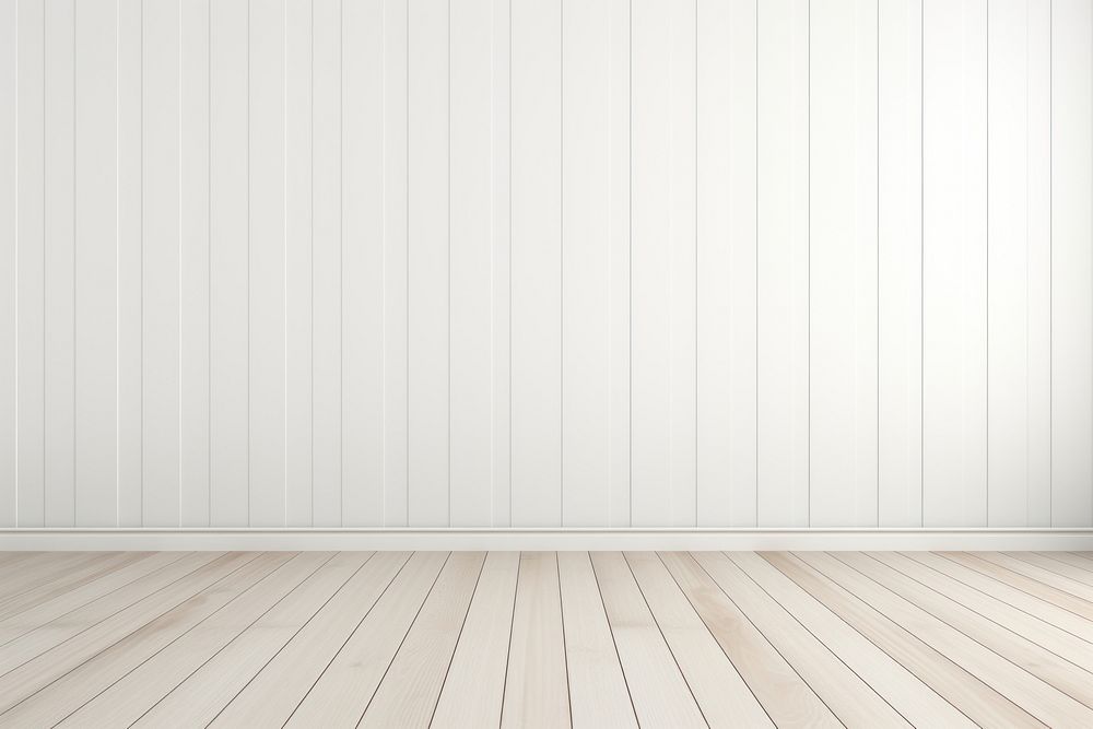 Blank wall with wooden flooring