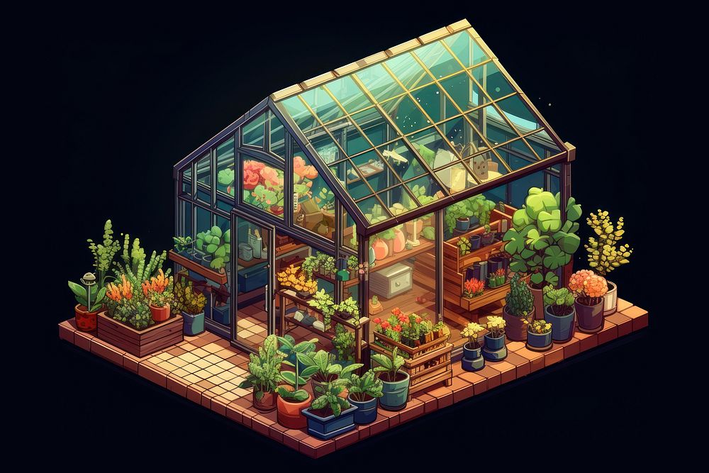 Garden greenhouse plant architecture. AI generated Image by rawpixel.