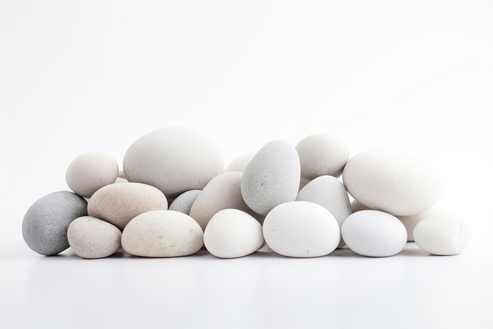 Little rocks white pebbles. AI generated Image by rawpixel.