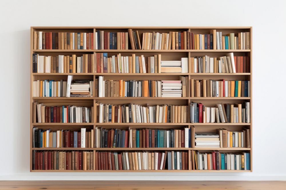 Abstract bookshelf. AI generated Image by rawpixel.