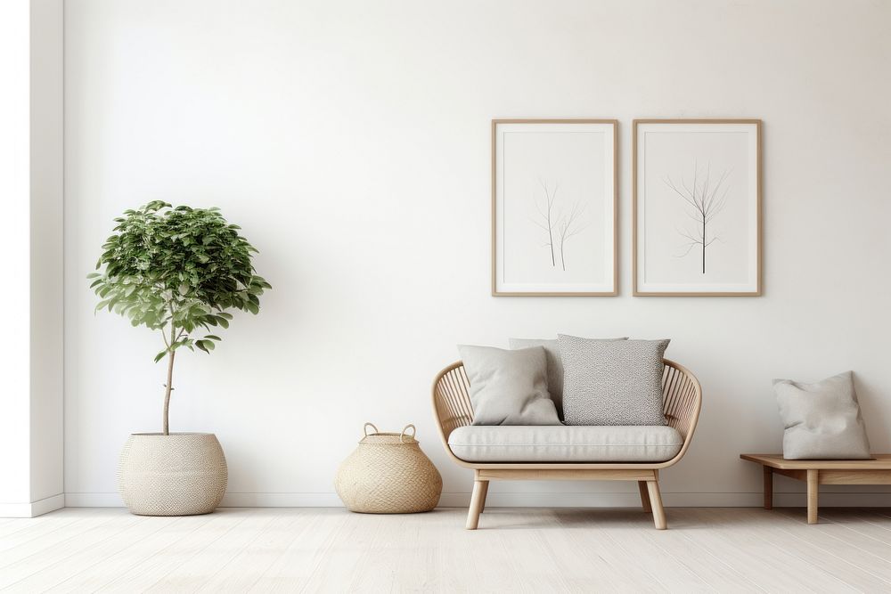 Scandinavian living room. AI generated Image by rawpixel.