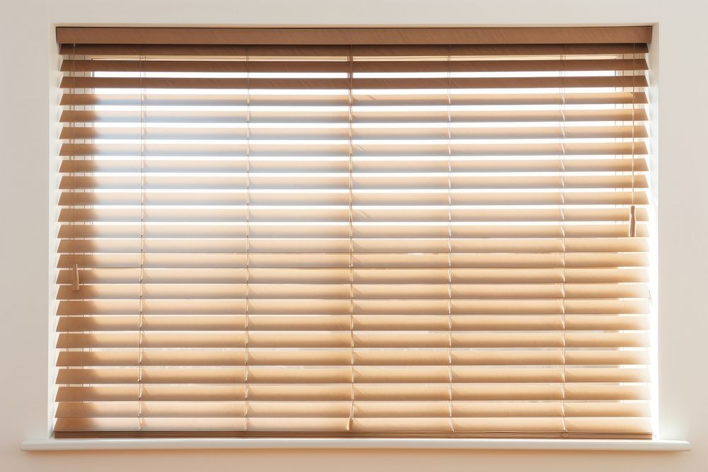 Wooden Venetian blinds backgrounds curtain window. AI generated Image by rawpixel.