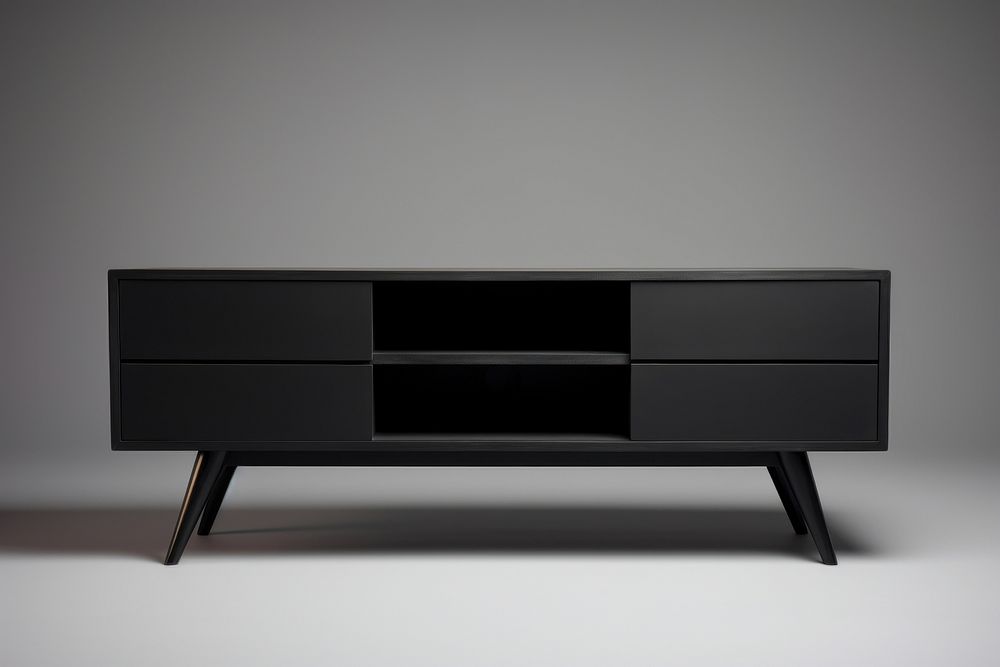 Tv cabinet sideboard furniture drawer. AI generated Image by rawpixel.