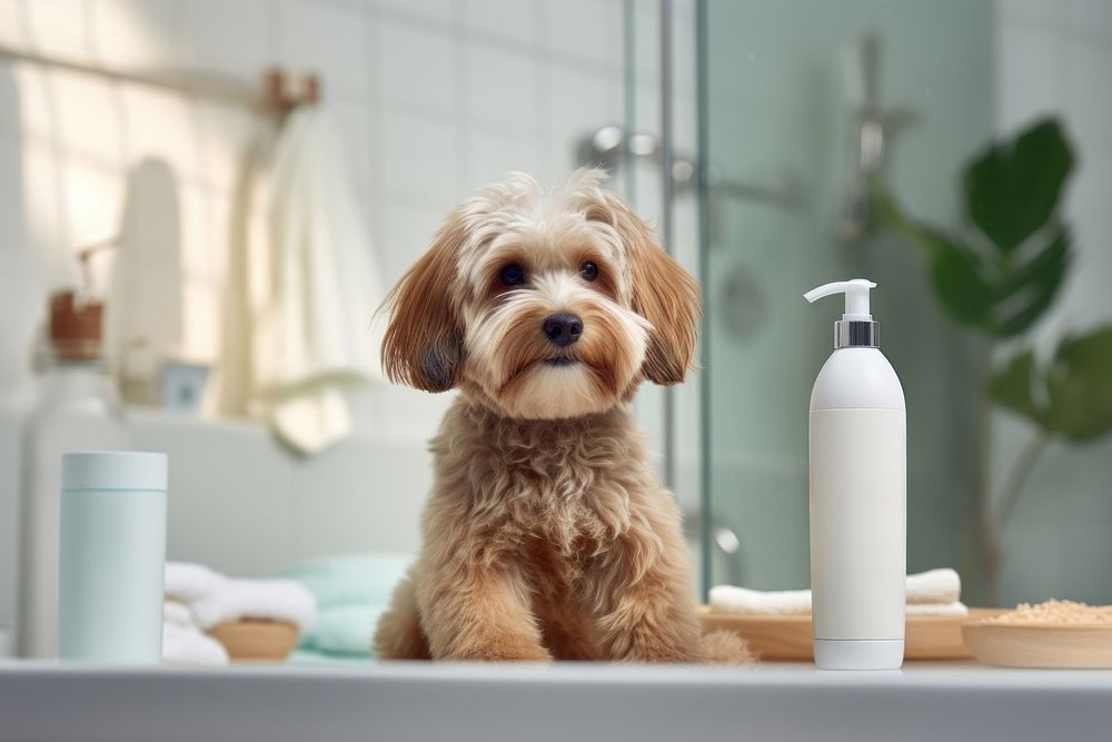 Bottle pet dog bathroom. 