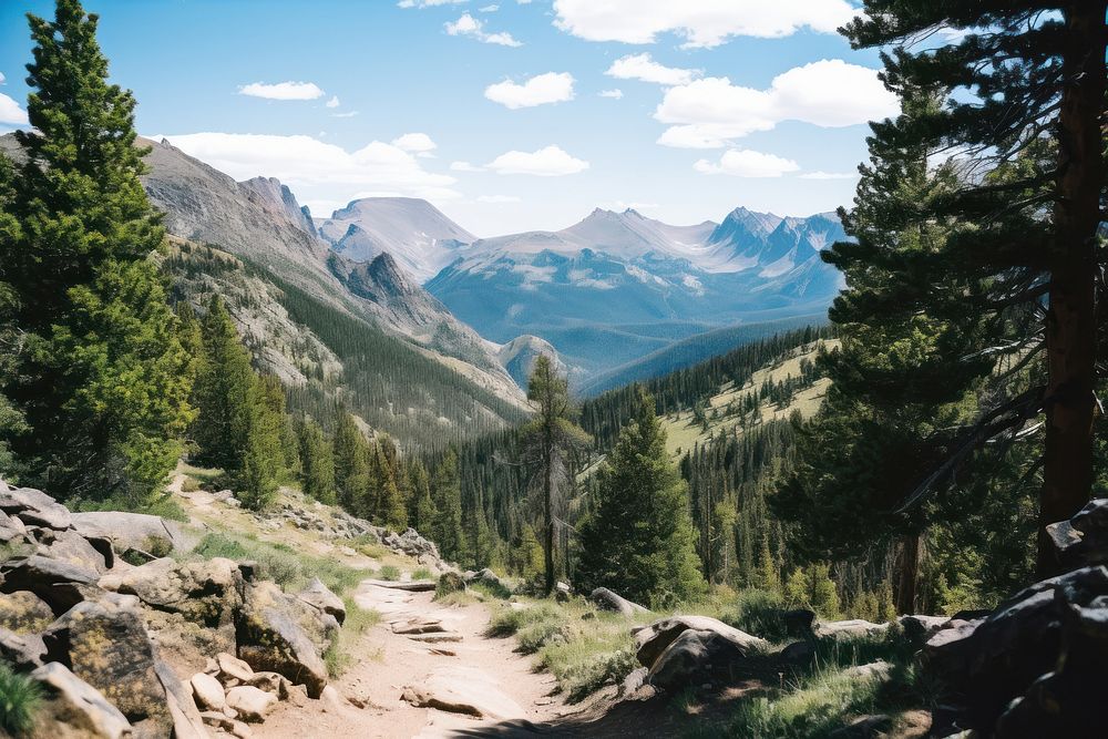 Rocky mountain national wilderness landscape outdoors. AI generated Image by rawpixel.