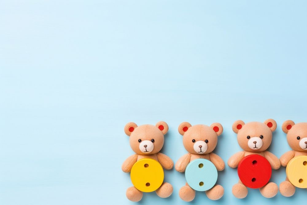 Toy plush blue bear. AI generated Image by rawpixel.