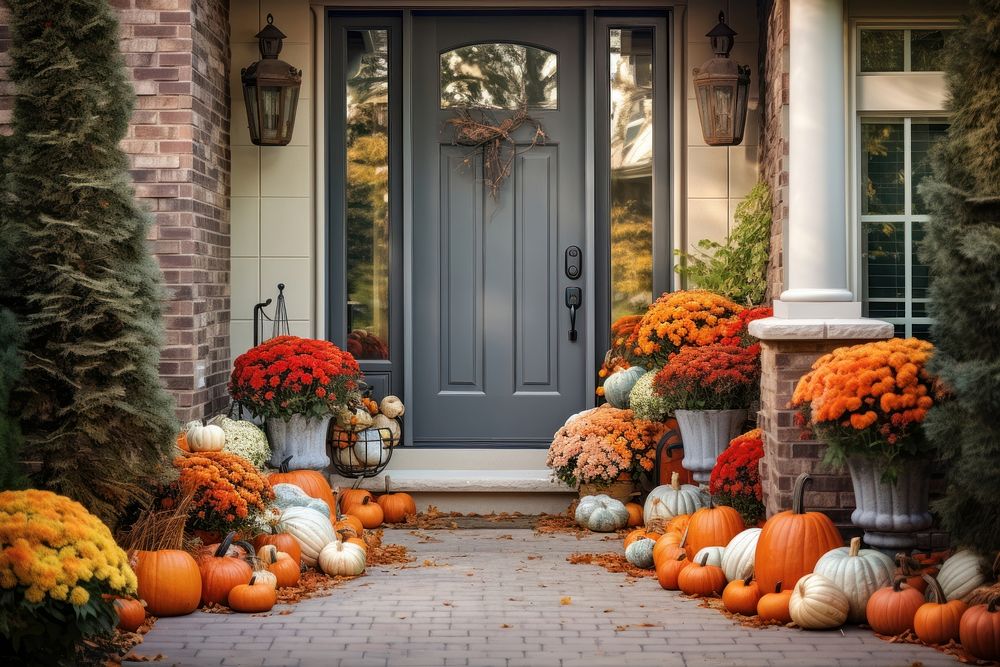 Pumpkin architecture decoration vegetable. 