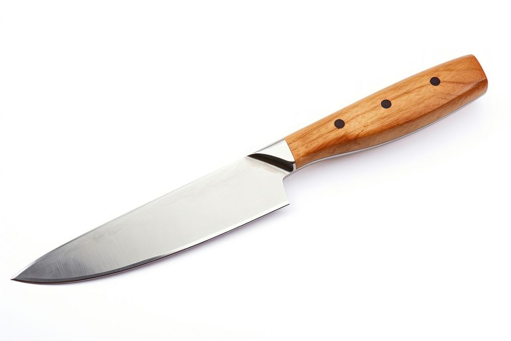 Kitchen knife weapon blade white background. AI generated Image by rawpixel.