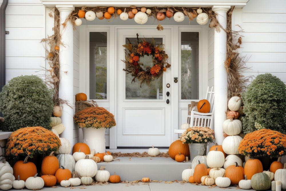 Pumpkin architecture decoration vegetable. 