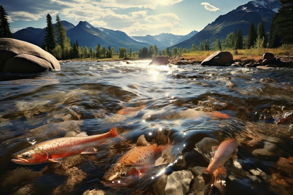 Rocky mountain national Salmon Run wilderness landscape. AI generated Image by rawpixel.