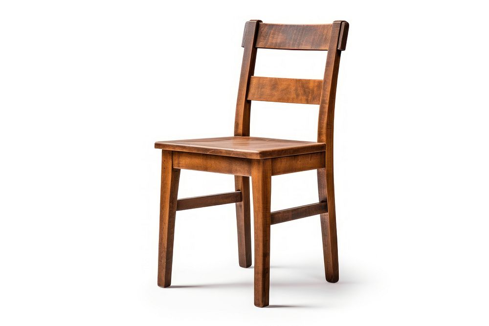Vintage brown wooden chair furniture architecture. AI generated Image by rawpixel.