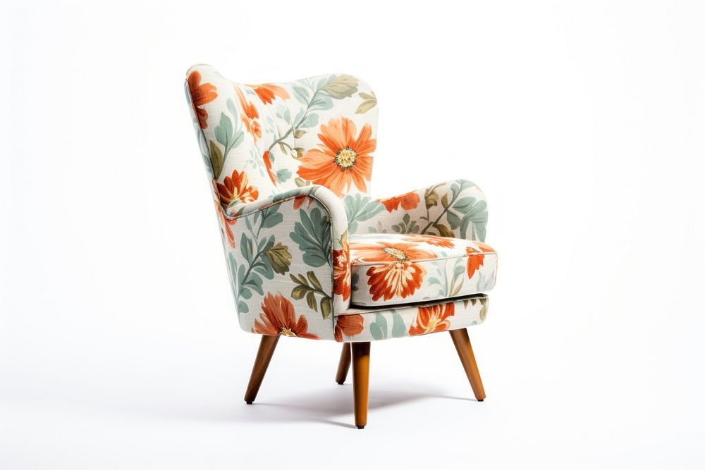 Mid century armchair furniture pattern. AI generated Image by rawpixel.