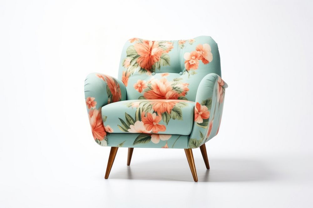 Mid century armchair furniture pattern. AI generated Image by rawpixel.