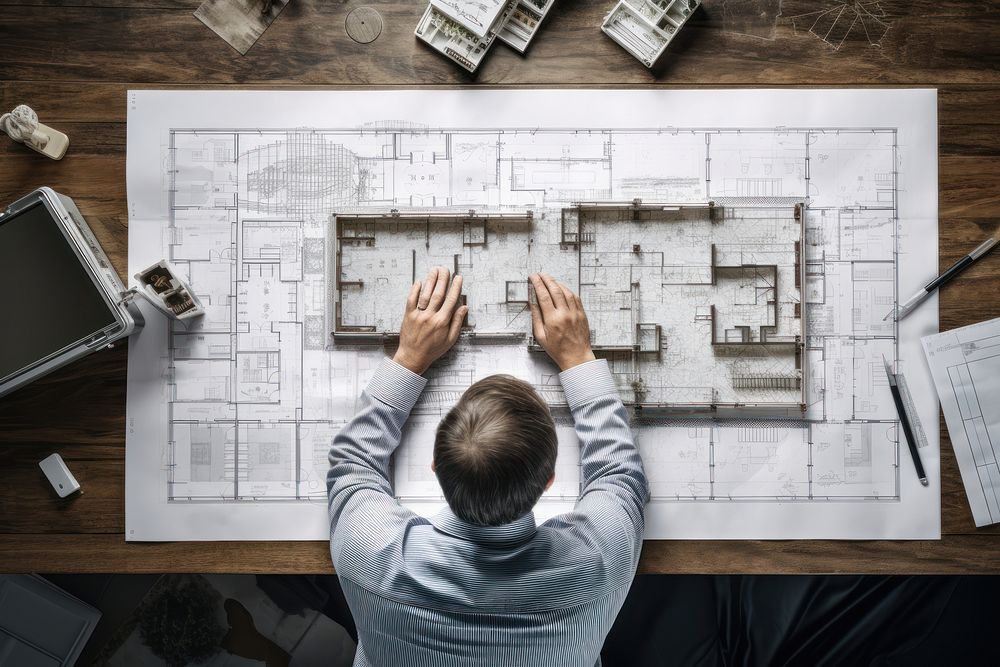 Drawing diagram adult construction. 