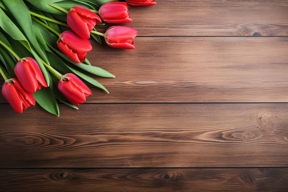 Flower tulip wood backgrounds. AI generated Image by rawpixel.