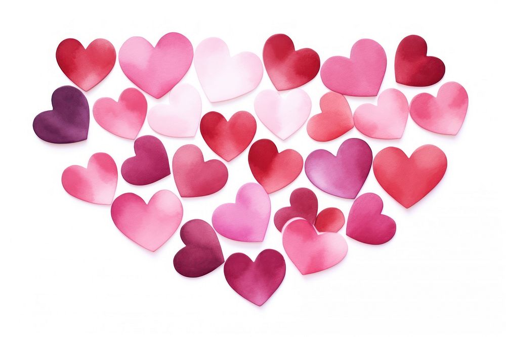 Hearts backgrounds petal pink. AI generated Image by rawpixel.