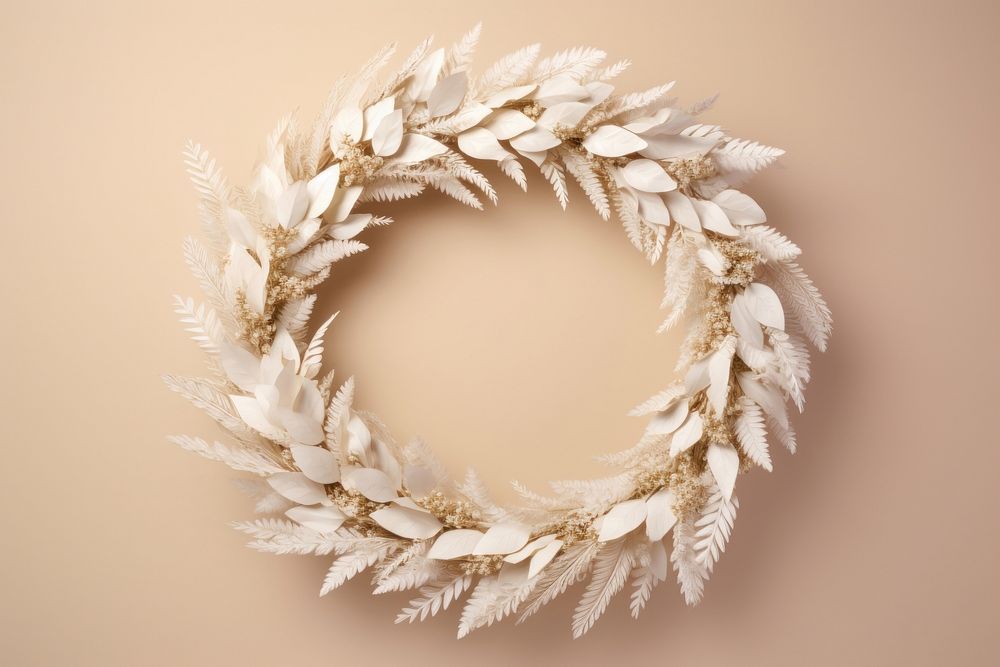 White christmas wreath photo celebration photography. AI generated Image by rawpixel.
