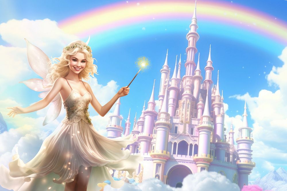 Magical castle cartoon fantasy remix
