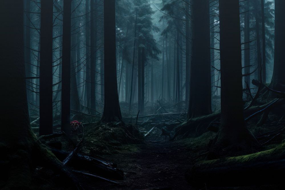 Dark forest landscape fantasy remix