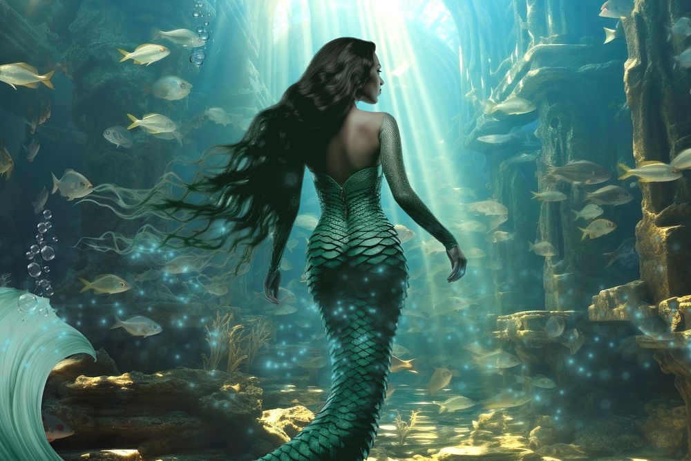 Mermaid underwater fantasy remix