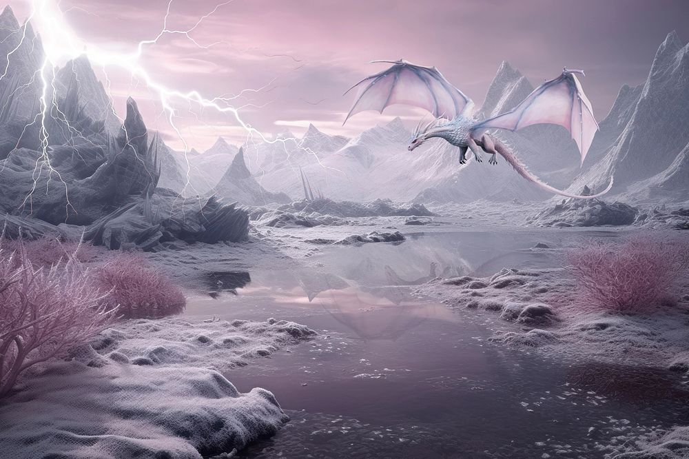 Surreal dragon fantasy remix