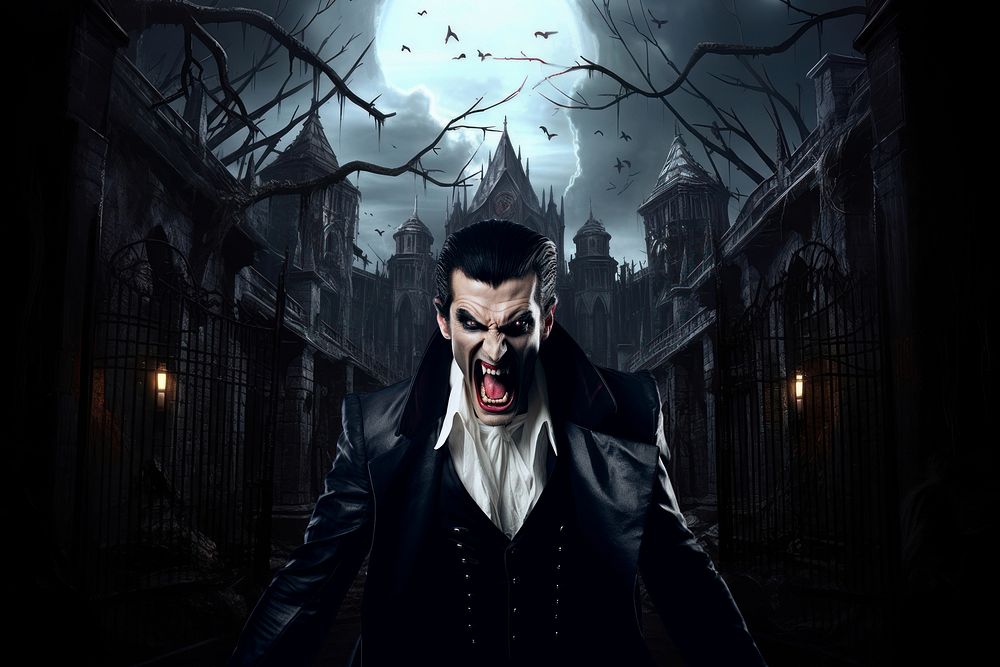 Angry vampire spooky halloween remix